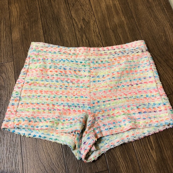 Multicolor High Waisted Shorts - Picture 1 of 3
